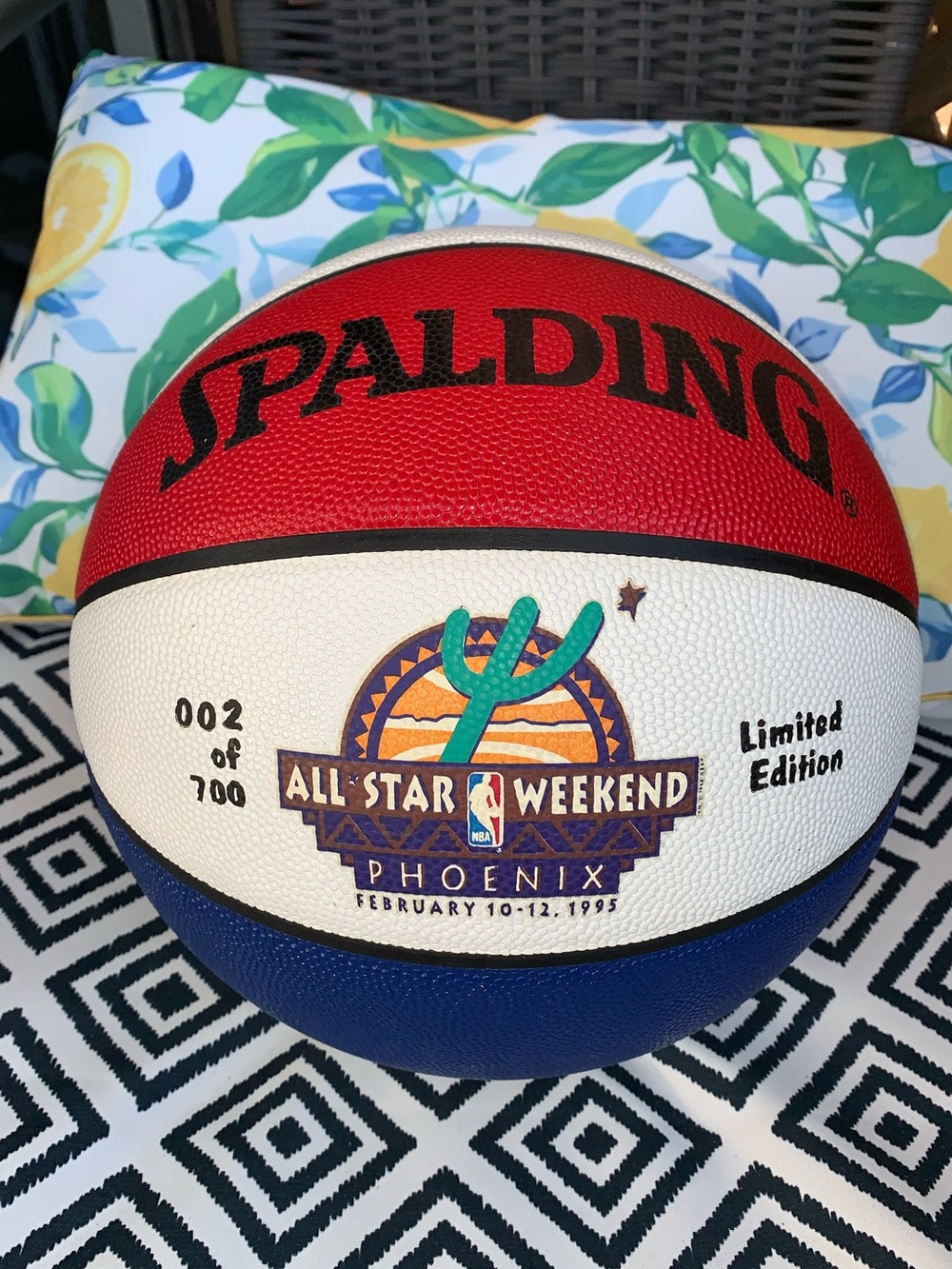 Vintage 1995 NBA All-Star Star Game Weekend Phoenix Basketball Ball # 002/700